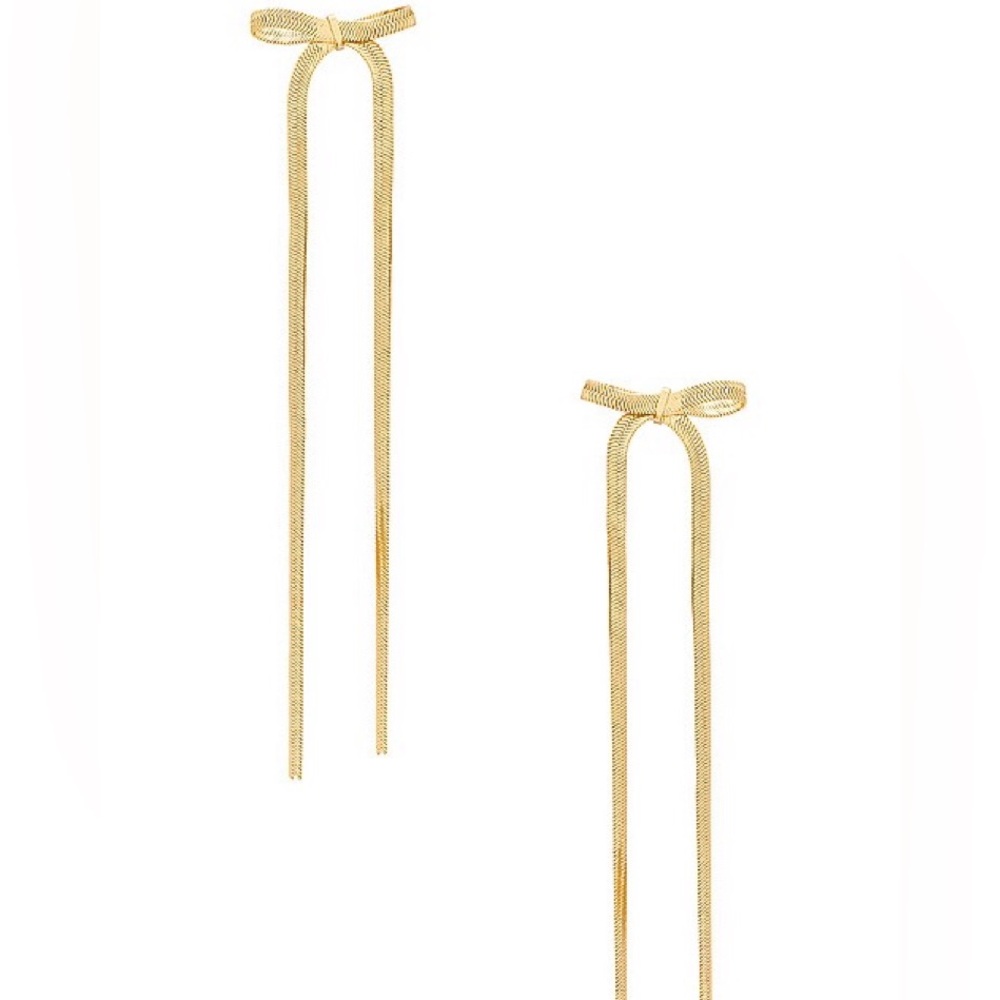 GOLD BOW EARRING From Casa Clara